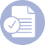 Auditing image of paper and checkmark